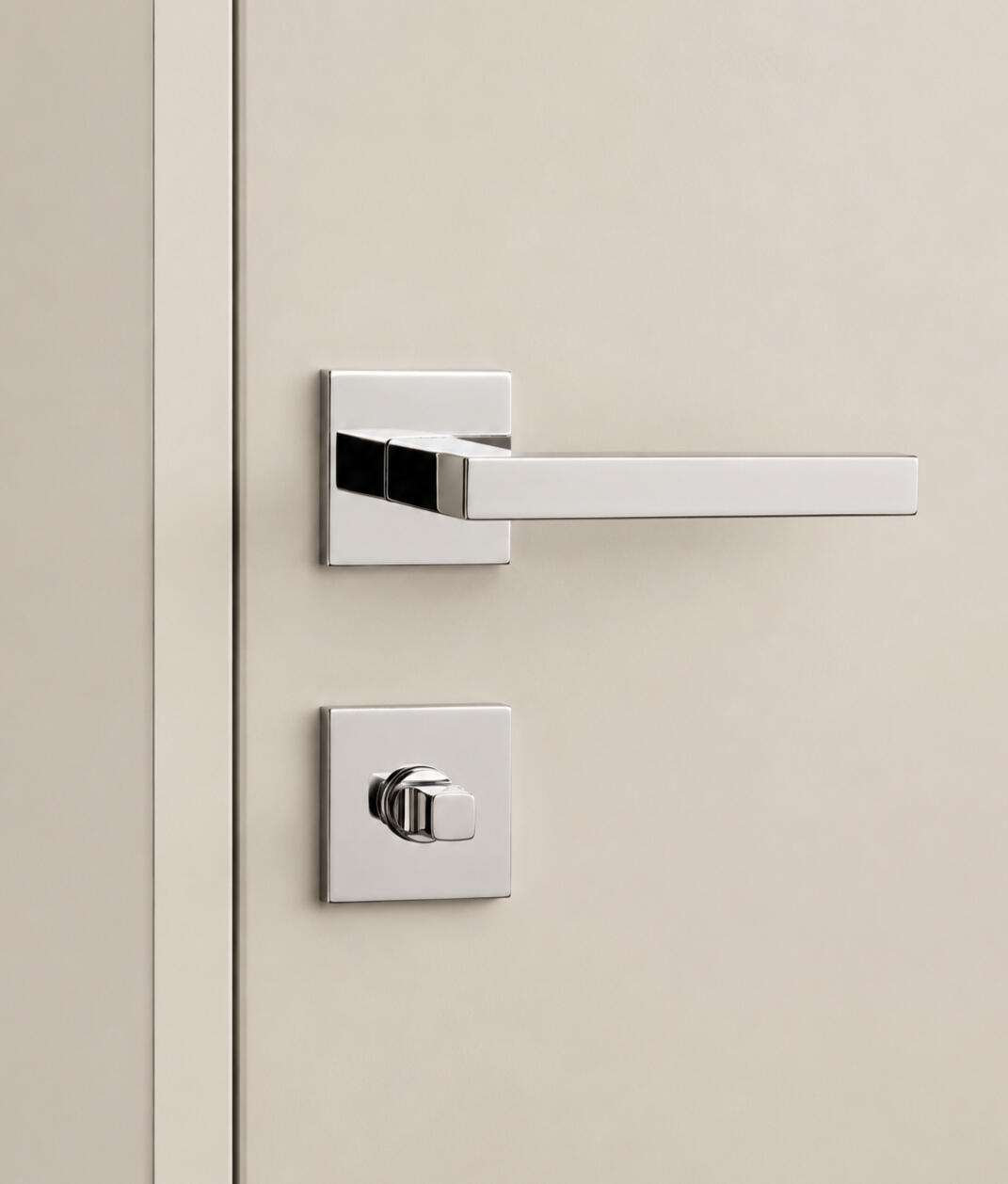 AGB Magnetic Lock Integrated magnetic locking system factory-prepared for the door slab and frame. Made in Italy Included